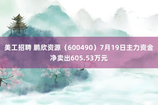 美工招聘 鹏欣资源（600490）7月19日主力资金净卖出605.53万元